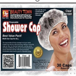 Clear Shower Cap 30 Pcs