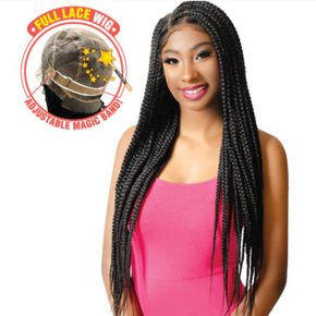 Rasta Fri HD Lace Braided Curly Free Part HDL- NAIYA wig