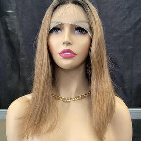 HD LACE HUMAN HAIR DEEP PART WIG - POPPY ST 14”