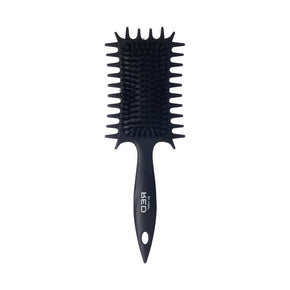 Curl-Art Styler - Detangling & Curl Defining Brush with Side Combs