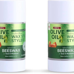 ORS Olive Oil Style & Sculpt Wax Stick Styler with Beeswax to Seal in Moisture 2.6 Ounces (Pack of 2)