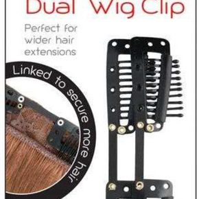 Annie Dual Wig Clip Large, 2 Count, Black