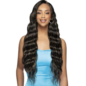 Bobbi Boss 100% Human Hair 13x7 HD Lace MHLF961 BONE STRAIGHT BODY WAVE 32"