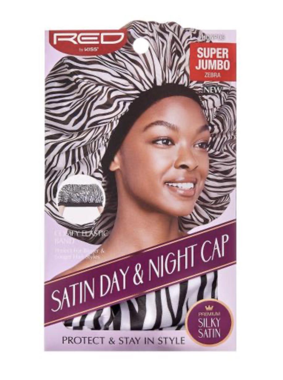 Red Night Cap Red by Kiss Satin Day & Night Cap Super Jumbo - Superstar Hair & Wigs