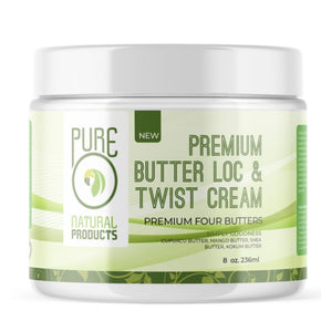 Pure O Natural PREMIUM FOUR BUTTERS LOC & TWIST CREAM 4oz
