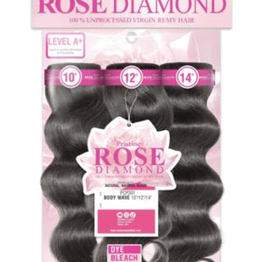 Mane Concept Pristine Rose Diamond 100% Unprocessed Virgin Remy Hair - PRD301 Body Wave