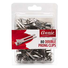 #3082 80 DOUBLE PRONG CLIPS