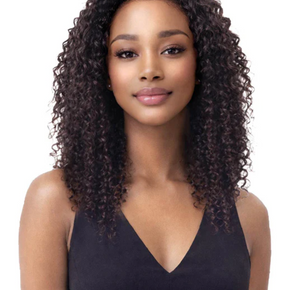Bobbi Boss Unprocessed Human Hair Full Cap Wig With Drawstring MHFC003 Water Wave 18"