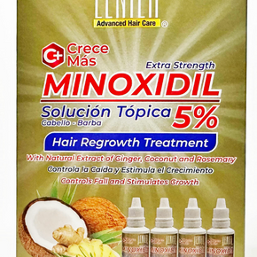 Lenier Crece Mas Ampollas Minoxidil 5% 4x28ml
