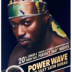 Red Power Wave Camo Silky Stain Durag