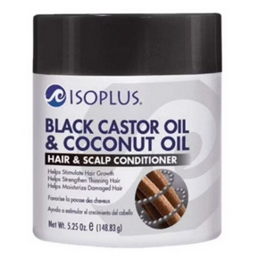 ISOPLUS Black Castor Oil Coconut Oil Hair Scalp Conditioner (5.25 oz)