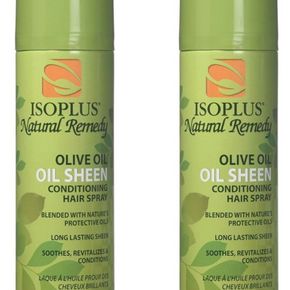 ISOPLUS Natural Remedy Olive Oil Oil Sheen Conditioning Hair Spray