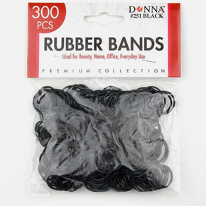 Donna Rubber Bands 300pcs Black