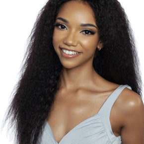 FEATHER MICRO  Human Hair CROCHET KINKY STRAIGHT Miracle Knots