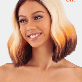 XCEPTIONAL GOLD SLEEK CUT RUBY Wig