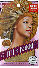 RED Glitter Bonnet XL