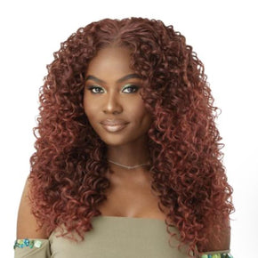 Outre Human Hair Blend Glueless HD Lace Wig HHB-Dominican Curly 22"