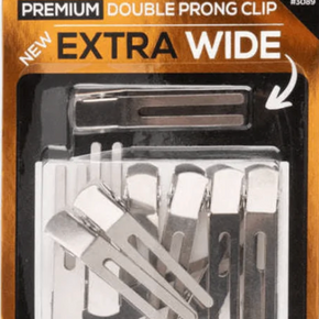Annie Premium Large Double Prong Clips EXTRA WIDE 12Ct