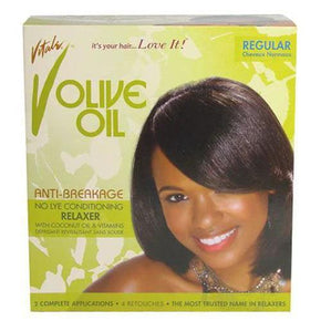 VITALE OLIVE OIL ANTI-BREAKAGE NO-LYE RELAXER KIT – REGULAR STRENGTH