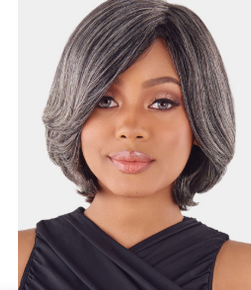 MAESTRO GRAY FULL WIG Human Hair DANTE 12″