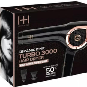 Hot & Hotter Ceramic Ionic Turbo 3000 Hair Dryer