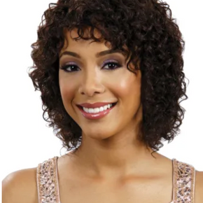 MH1228 WILMA Human Hair Curly Wig
