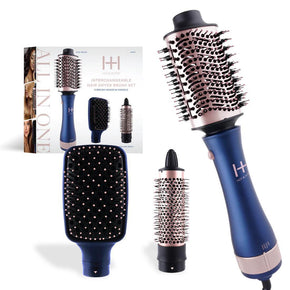 Hot & Hotter Interchangeable Hair Dryer Brush Set 3pcs