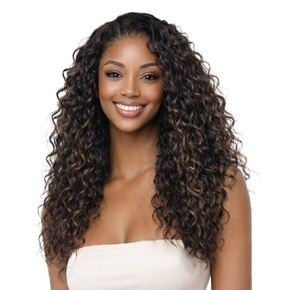 Bobbi Boss NU Lace Series Human Hair Blend Glueless 13X2" Deep 360 Lace Wig - MBLF271 AURELIA