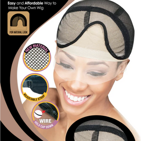 INVISIBLE LACE FRONT U-PART WIG CAP
