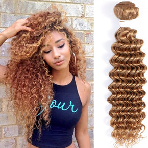 Deep wave Remy 100% Remy Human Hair 613 18”