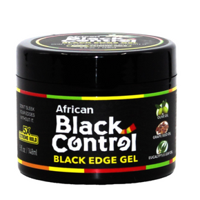 African Black Control Black Gel Edge Glue - 5X Extreme Hold (5 oz.)