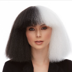 Pop Muse BLACK & WHITE BOB Synthetic Wig