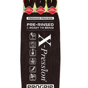 Outre X-Pression PROGRIP Crochet Braid - PRE-STRETCHED STRAIGHT BRAID 48" 3X