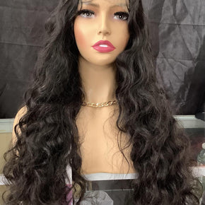 HP-OCEAN 30" Ocean Wave Human Hair HD Lace Deep PART WIG