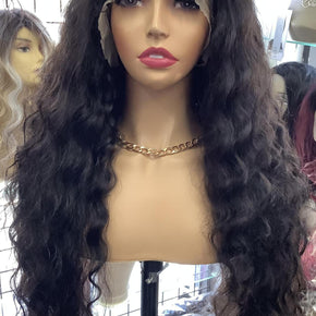 HD LACE FREE PART HUMAN HAIR OCEAN WAVE WIG - EVA