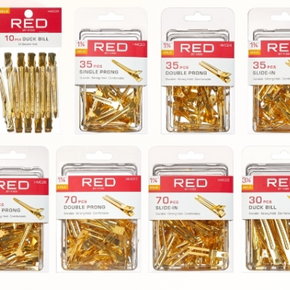 RED Gold Metal Clips