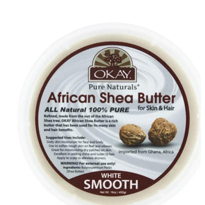OKAY Shea Butter White Smooth All Natural, 100% Pure
