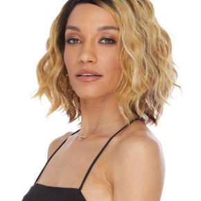 Lacefront Synthetic Short SidePart Wig  HONEY