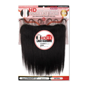 Eve Hair HD Swiss Transparent Frontal 13x5 Lace Closure: Straight