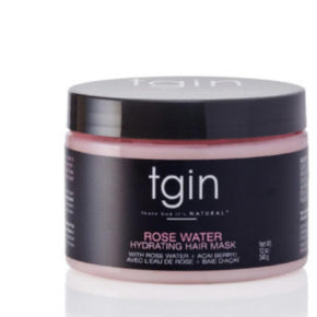 TGIN Rose Water Hydrating Hair Mask- 12oz