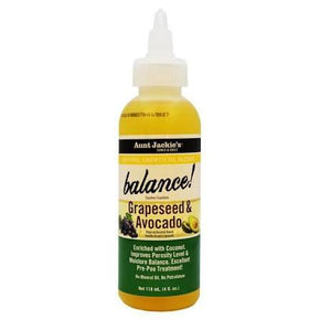 Aunt Jackie's Natural Growth Oil Blends Balance Grapeseed and Avocado