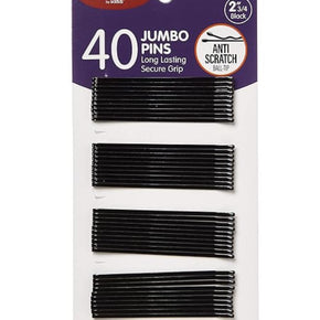Red by Kiss Bob Pins (2-3/4", 40 Count -Jumbo)