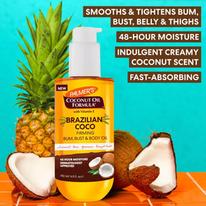 Palmer's Coconut Oil Formula Brazilian Coco Firming Bum, Bust, & Body Oil
