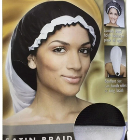 Tiffany 2-in-1 Satin Braid Bonnet