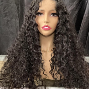 HP-SPANISH 22”- 30”  Spanish Wave Human Hair HD Lace Deep Part Wig