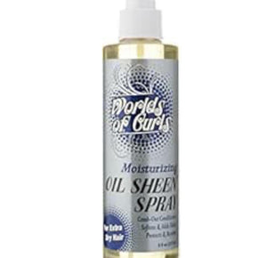 Worlds Of Curls Sheen Spray Moisturizer Extra Dry Hair, 8 Oz