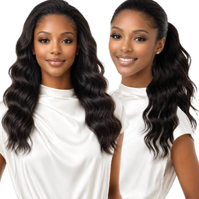 Bobbi Boss Human Hair Ponytail/Full Cap Wig - MHFC002 Deep Wave 18"