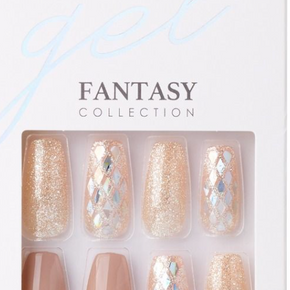 KISS GEL GLAM FANTASY 28 NAILS- HARD TO FORGET