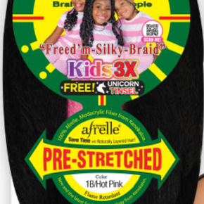 RASTAFRI Freed'm Silky Prestretched Braid KIDS 3X  W/Tinsel