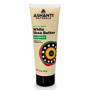 ASHANTI - 100% CREAMY AFRICAN WHIPPED WHITE SHEA BUTTER TUBE